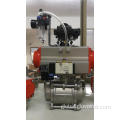  single acting cylinder SS304 ball valve pneumatic actuator customized fluid control Factory